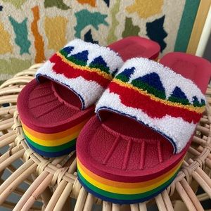 UNIF Rainbow Platform Sandals PRIDE UNIF Shoes